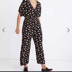 Madewell floral jumpsuit